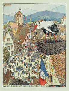 Inntreden av franske tropper i Dambach, Alsace