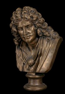 Bronzebüste von Molière von Jean-Jacques Caffieri
