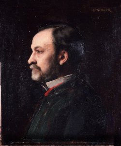 Portrett av Louis Pasteur (1822-1895), fransk kjemiker og biolog, - av Henner, Museum of Institut Pasteur. av Jean Jacques Henner