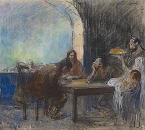 Nattverden i Emmaus av Jean-Louis Forain
