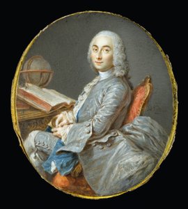 Miniatyrportrett av César François Cassini de Thury av Jean-Marc Nattier