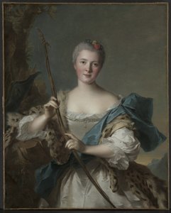 Portrett av en kvinne som Diana av Jean-Marc Nattier