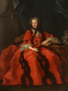 Portrett av dronning Maria Leszczyńska av Jean-Marc Nattier