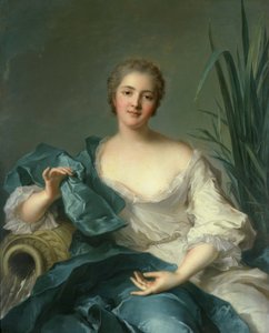 Portrett av Madame Marie-Henriette Berthelot de Pleneuf av Jean-Marc Nattier