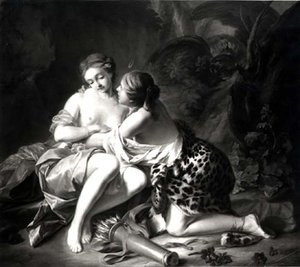 Jupiter og Callisto av Jean Simon Berthelemy
