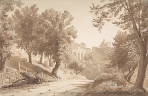 Utsikt over Ariccia, 1853.