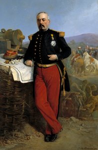 Achille Bazaine (1811-1888) marechal of the Empire i 1864: portrett av Francois Achille Bazaine (Francois-Achille) som representerer sjefen for den franske ekspedisjonsstyrken i Mexico mellom 1863 og 1867, Maleri av Jean Adolphe Beauce (18758, 18758)