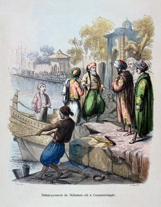 Mahomet Ali ankommer Konstantinopel, c1847. av Jean Adolphe Beauce