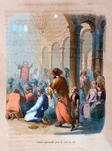 Universell bønn for flom av Nilen, Egypt, c1847