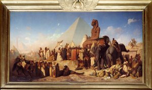 Cambyse og Psammenite. Møte mellom Cambyse II, Rouenid-kongen av det persiske riket fra 529 til 522 f.Kr.