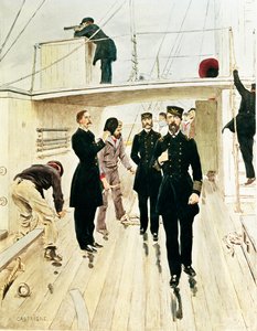 US Navy: kontreadmiral, kaptein og fenrik av Jean Alexandre Michel Andre Castaigne