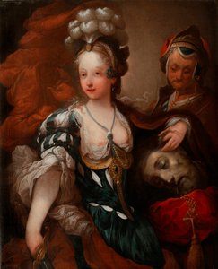 Judith with the Head of Holofernes (Judith with the Head of Holofernes) - Maleri av Alexis Grimou (1678-1733), olje på lerret, midten av 1700-tallet (88x72 cm) - Wilanow Palace Museum, Warszawa (Polen)