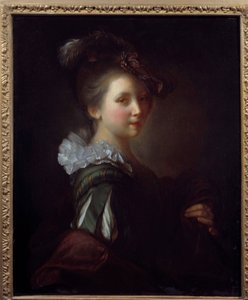 Portrett av kvinnemaleri av Jean Alexis Grimou (1680-1740) Toulouse fra 1700-tallet, Musee des Augustins