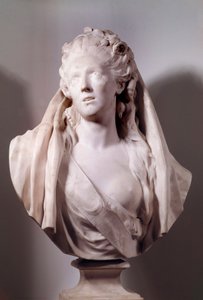 Byste av Sophie Arnould (1740-1802) sanger representert i rollen som Iphigenie Sculpture av Jean Antoine Houdon (1741-1828) 1775 Paris, Musee du Louvre av Jean Antoine Houdon