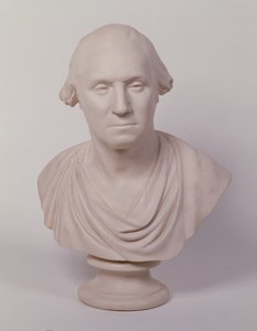 George Washington (malt gips) av Jean Antoine Houdon