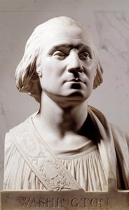 Marmorbyste av George Washington (1732-1789) Skulptur av Jean Antoine Houdon (1741-1828) 1786 Paris, Musee du Louvre av Jean Antoine Houdon