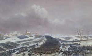 Slaget ved Eylau, 8. februar 1807 (akvarell på papir)