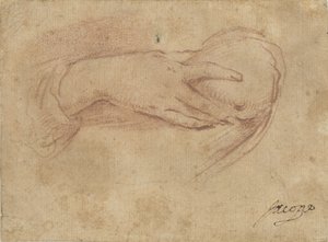 Hånden på et bryst av Jean Antoine Watteau (rejected attribution)