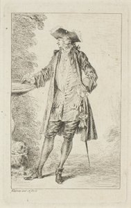 Modusfigurer av Jean Antoine Watteau