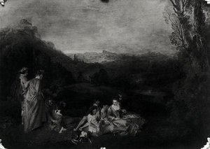 Peaceful Love, ca. 1718-19 (se også 418315) av Jean Antoine Watteau