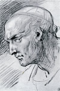 Studie av et hode, 1913. av Jean Antoine Watteau