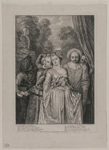 Klærne er italienske av Jean Antoine Watteau