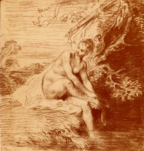 Badet til Diana av Jean Antoine Watteau
