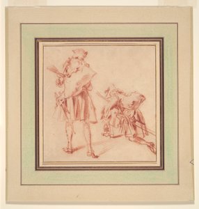 To rekrutter av Jean Antoine Watteau