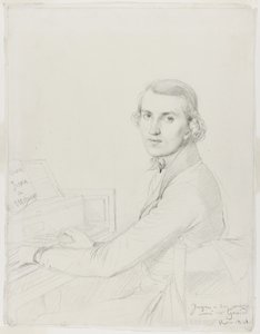 Charles Gounod, 1841 av Jean Auguste Dominique Ingres