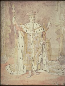 Charles X i sine kroningsklær av Jean Auguste Dominique Ingres