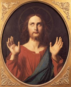 Kristus, av Jean Auguste Dominique Ingres (1780-1867), olje på lerret, 80x66 cm. av Jean Auguste Dominique Ingres