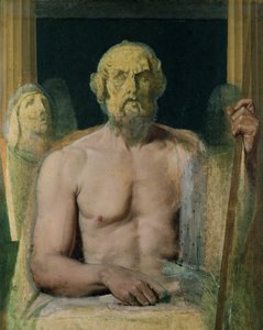 Homer, studie for The Apotheosis of Homer, 1826-27 av Jean Auguste Dominique Ingres