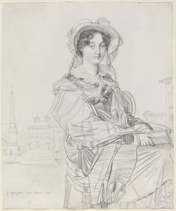 mars. Charles Badham av Jean Auguste Dominique Ingres