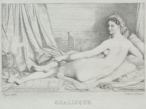 Odalisk av Jean Auguste Dominique Ingres