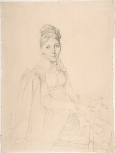 Portrett av en sittende dame av Jean Auguste Dominique Ingres