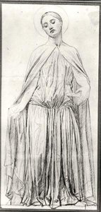 St. Adelaide, 1842 (grafitt) av Jean Auguste Dominique Ingres