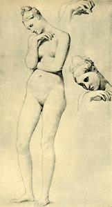 Studier for figuren til Stratonice, c1834-1840, 1943. av Jean Auguste Dominique Ingres