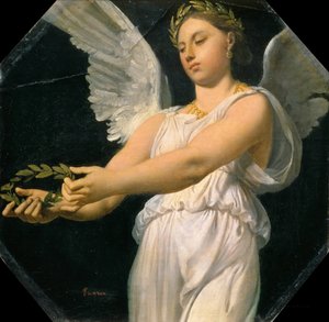 Study of Victory for the Apotheosis of Homer, ca. 1826. av Jean Auguste Dominique Ingres