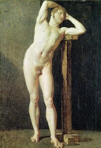 Studie av en mann, ca. 1801 av Jean Auguste Dominique Ingres