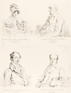 Sylvester (Douglas) Lord Glenbervie; Katherine Anne (Nord) Glenbervie; Frederic (Nord) jarl av Guilford; Frederic Sylvester Douglas av Jean Auguste Dominique Ingres