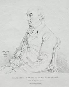 Sylvester Lord Glenbervie, 1815. av Jean Auguste Dominique Ingres