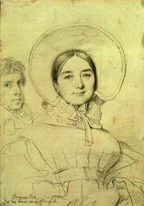Kunstneren og hans kone, 1830 av Jean Auguste Dominique Ingres