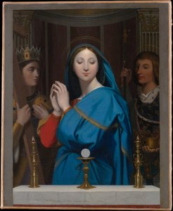 Jomfruen som tilber hostien av Jean Auguste Dominique Ingres