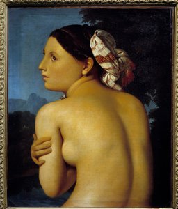 Badegjesten. Maleri av Jean Auguste Dominique Ingres (1780-1867) av Jean Auguste Dominique Ingres