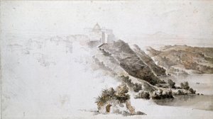 Utsikt over Tivoli av Jean Auguste Dominique Ingres