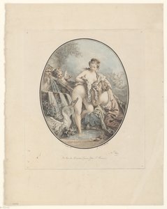 Leda og svanen av Jean Augustin Léveillé