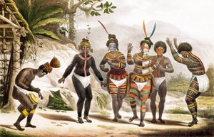 San Jose Mission: Dansende søramerikanske indianere, Brasil