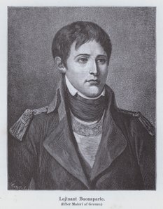 Napoleon Bonaparte som en ung løytnant for artilleri, c1785 (litho)