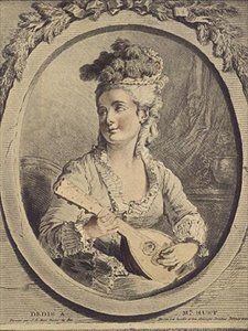 Madame Huet, gravering av Gilles Demarteau av Jean Baptiste (after) Huet