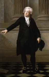 Portrett av Honore Gabriel Riqueti, greve av Mirabeau (olje på lerret av Jean Baptiste Adolphe Gibert
